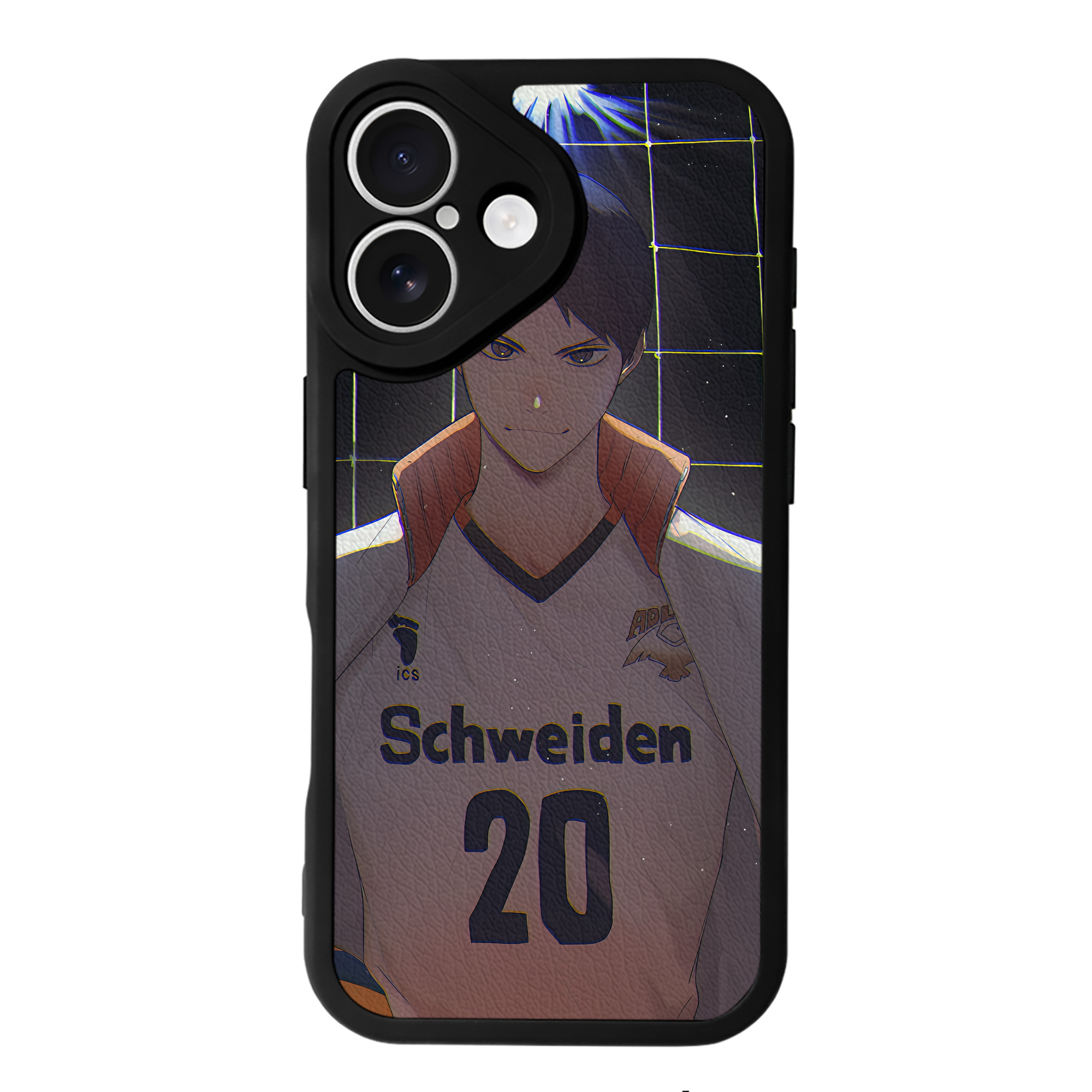 （画像用） ハイキュー!! Haikyu!! 【iPhone 16シリーズ対応】シリコンスマホケース（レザー調） 材質：シリコン